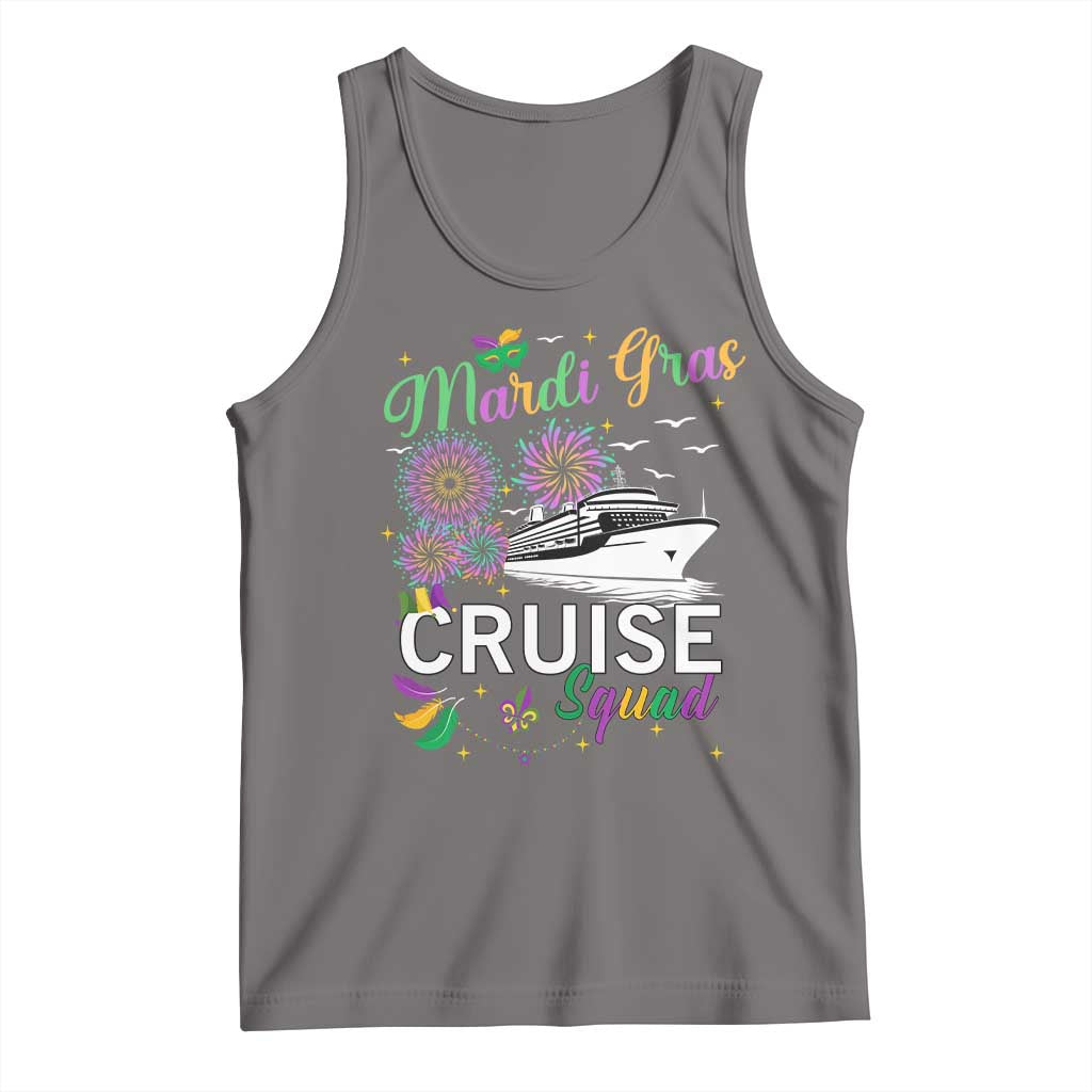 Mardi Gras Tank Top Cruise Squad Matching Group Family Vacation TS09 Deep Heather Print Your Wear