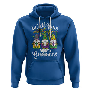 Mardi Gras With My Gnomies Funny Gnomes Squad Hoodie TS09 Royal Blue Printyourwear