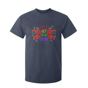 Mardi Gras T Shirt For Kid Lets Get Cray Cray Dabbing Crawfish TS09 Navy Print Your Wear
