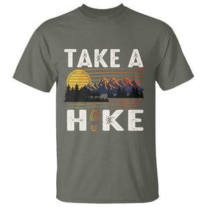 Hiking Lover T Shirt Take A Hike Outdoor Nature Camping TS09 Military Green Printyourwear