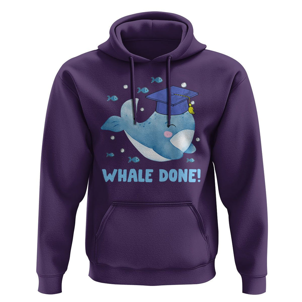 Graduation Hoodie Whale Done Congratulation Graduated Graduating TS09 Purple Print Your Wear