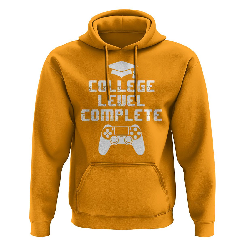 Graduation Gamer Hoodie College Level Complete Video Game Player Lover TS09 Gold Print Your Wear