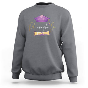 Phinished Ph.D Graduation Sweatshirt TS09 Charcoal Print Your Wear