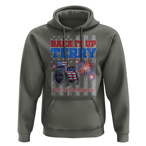 Funny 4th Of July Hoodie Back Up Terry Put It In Reverse TS09 Military Green Print Your Wear