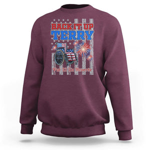 Funny 4th Of July Sweatshirt Back Up Terry Put It In Reverse TS09 Maroon Print Your Wear