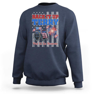 Funny 4th Of July Sweatshirt Back Up Terry Put It In Reverse TS09 Navy Print Your Wear