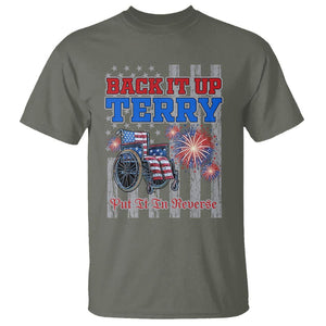 Funny 4th Of July T Shirt Back Up Terry Put It In Reverse TS09 Military Green Print Your Wear