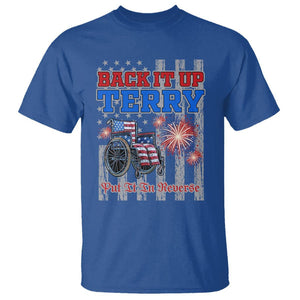 Funny 4th Of July T Shirt Back Up Terry Put It In Reverse TS09 Royal Blue Print Your Wear