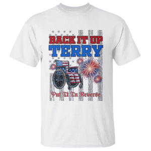 Funny 4th Of July T Shirt Back Up Terry Put It In Reverse TS09 White Print Your Wear