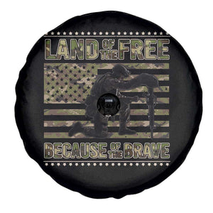 American Patriotic Spare Tire Cover Land Of The Free Because Of The Brave TS09 Print Your Wear