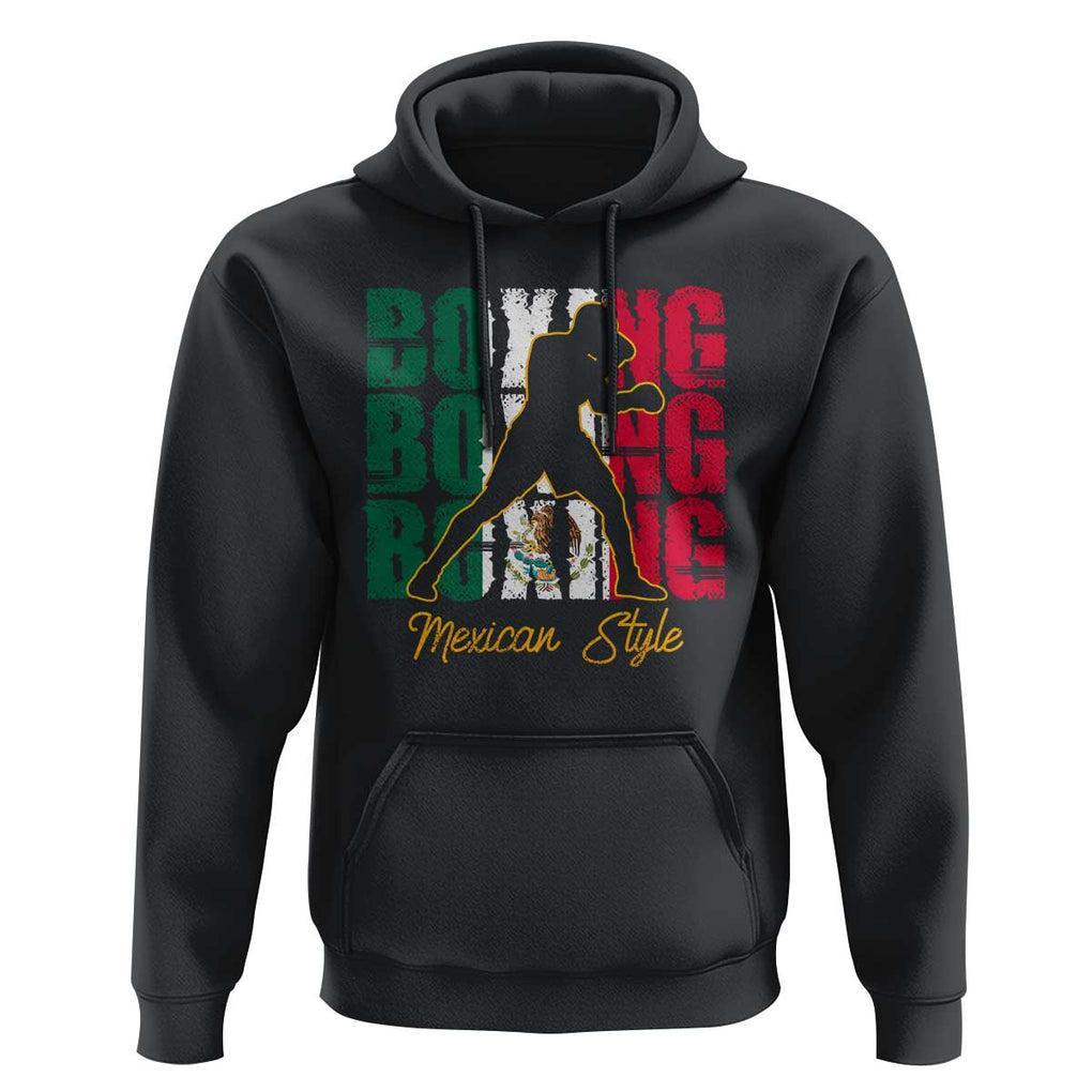 Mexican Boxing Style Mexico Flag Hoodie TS09 Black Print Your Wear