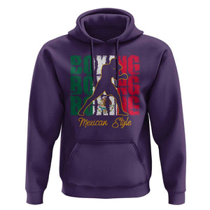 Mexican Boxing Style Mexico Flag Hoodie TS09 Purple Print Your Wear