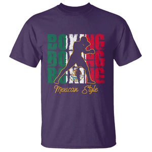 Mexican Boxing Style Mexico Flag T Shirt TS09 Purple Print Your Wear