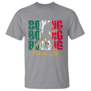 Mexican Boxing Style Mexico Flag T Shirt TS09 Sport Gray Print Your Wear