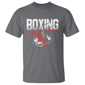 Boxing Cheaper Than Therapy T Shirt TS09 Charcoal Print Your Wear