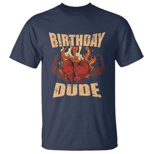 Birthday Dude Boxing Player T Shirt TS09 Navy Print Your Wear