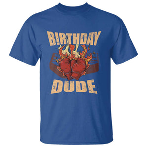 Birthday Dude Boxing Player T Shirt TS09 Royal Blue Print Your Wear