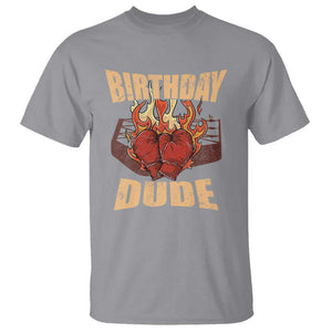 Birthday Dude Boxing Player T Shirt TS09 Sport Gray Print Your Wear