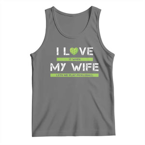 Funny I Love It When My Wife Lets Me PLay Pickleball Tank Top TS09 Black Heather Print Your Wear