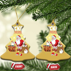 Funny Xmas Farmer Christmas Ornament Chickens For Everybody TS09 Christmas Tree Gold Print Your Wear