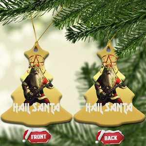 Hail Santa Sleigher Heavy Metal Christmas Ornament TS09 Christmas Tree Gold Print Your Wear