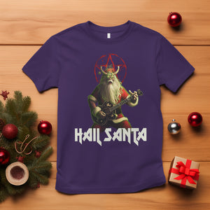 Hail Santa Sleigher Heavy Metal Ugly Christmas T Shirt TS09 Purple Printyourwear