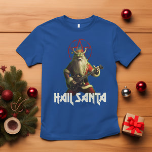 Hail Santa Sleigher Heavy Metal Ugly Christmas T Shirt TS09 Royal Blue Printyourwear