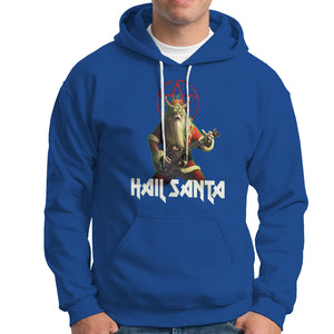 Hail Santa Sleigher Heavy Metal Ugly Christmas Hoodie TS09 Royal Blue Printyourwear