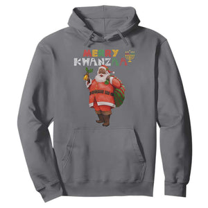 Christmas Hoodie Merry Kwanzaa African American Santa TS09 Charcoal Printyourwear