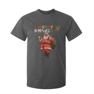 Christmas T Shirt For Kid Merry Kwanzaa African American Santa TS09 Dark Heather Printyourwear