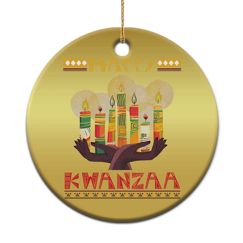 Happy Kwanzaa African American Xmas Christmas Ornament TS09 Print Your Wear