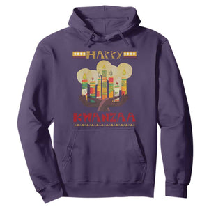 Christmas Hoodie Happy Kwanzaa African American Candles TS09 Purple Printyourwear