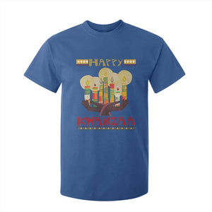 Christmas T Shirt For Kid Happy Kwanzaa African American Candles TS09 Royal Blue Printyourwear