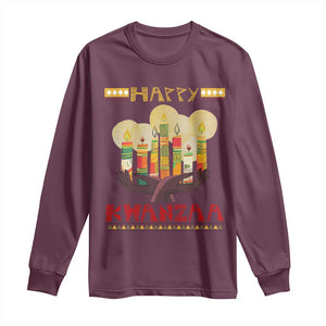 African American Xmas Happy Kwanzaa Long Sleeve Shirt TS09 Maroon Print Your Wear