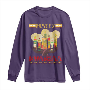 African American Xmas Happy Kwanzaa Long Sleeve Shirt TS09 Purple Print Your Wear