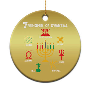 7 Principles Of Kwanzaa African American Xmas Christmas Ornament TS09 Print Your Wear