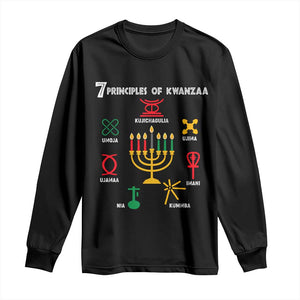 African American Xmas 7 Principles Of Kwanzaa Long Sleeve Shirt TS09 Black Print Your Wear