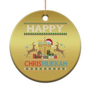 Xmas Hanukkah Christmas Ornament Happy Chrismukkah Funny Jewish Chanukah TS09 Print Your Wear