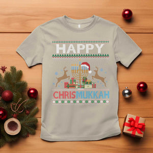 Happy Chrismukkah Funny Jewish Christmas Hanukkah Chanukah T Shirt TS09 Sand Print Your Wear