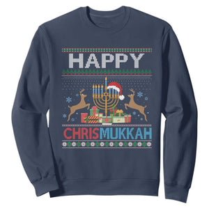 Happy Chrismukkah Funny Jewish Christmas Hanukkah Chanukah Sweatshirt TS09