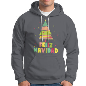 Feliz Navidad Colorful Xmas Tree Spanish Christmas Hoodie TS09 Charcoal Printyourwear