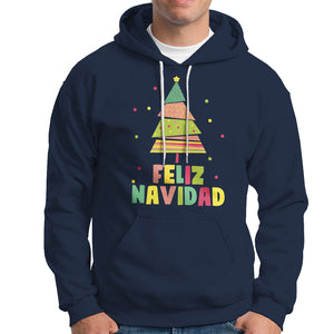 Feliz Navidad Colorful Xmas Tree Spanish Christmas Hoodie TS09 Navy Printyourwear