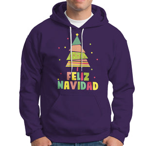 Feliz Navidad Colorful Xmas Tree Spanish Christmas Hoodie TS09 Purple Printyourwear