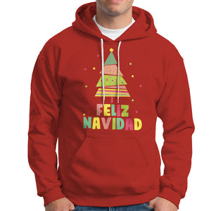 Feliz Navidad Colorful Xmas Tree Spanish Christmas Hoodie TS09 Red Printyourwear