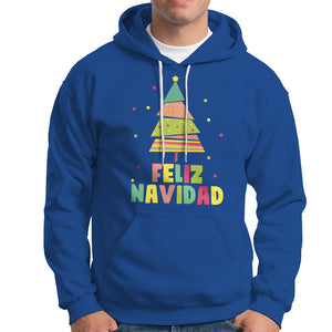 Feliz Navidad Colorful Xmas Tree Spanish Christmas Hoodie TS09 Royal Blue Printyourwear