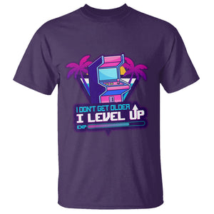 Gamer Birthday T Shirt I Don't Get Older I Level Up TS09 Purple Printyourwear