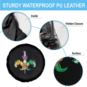 Mardi Gras Alligator Crocodiles Funny Fleur De Lis Spare Tire Cover TS09 Print Your Wear