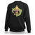 Mardi Gras Alligator Crocodiles Fleur De Lis Sweatshirt TS09 Black Printyourwear