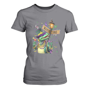 Bead Dinosaur Funny Mardi Grawr Gras T Shirt For Women TS09 Charcoal Print Your Wear