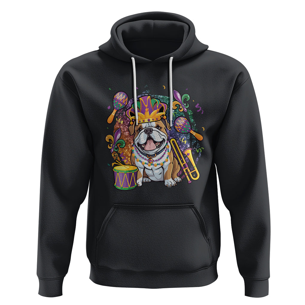 Mardi Gras Hoodie Fench Bulldog Cute Fat Tuesday Frenchie Pet Dog TS09 Black Printyourwear